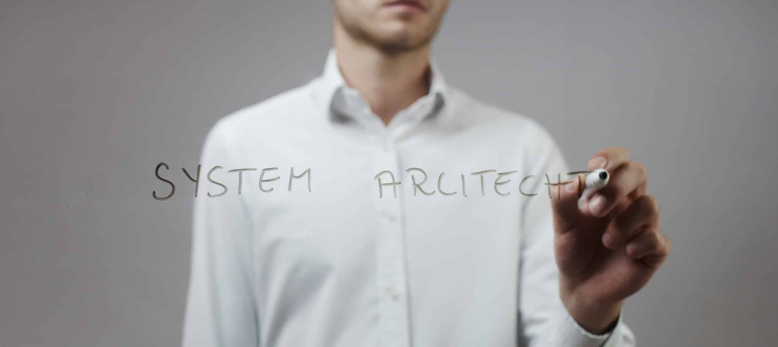 System_Architect drawing on white board